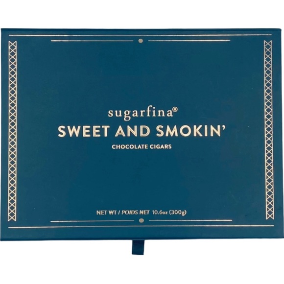 Empty Sugarfina Sweet and Smokin’ Chocolate Cigars Houndstooth Gift Box - Picture 1 of 12